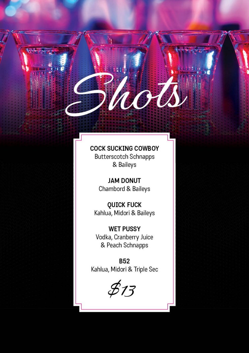 Menus Sefton Playhouse